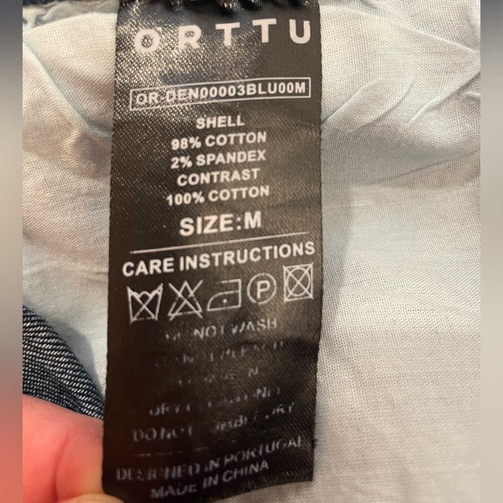 Orttu Ralph Jean Stones Jeans Med Rhinestone Blue $195 Casual Rave Party Holiday — image 5 of 8
